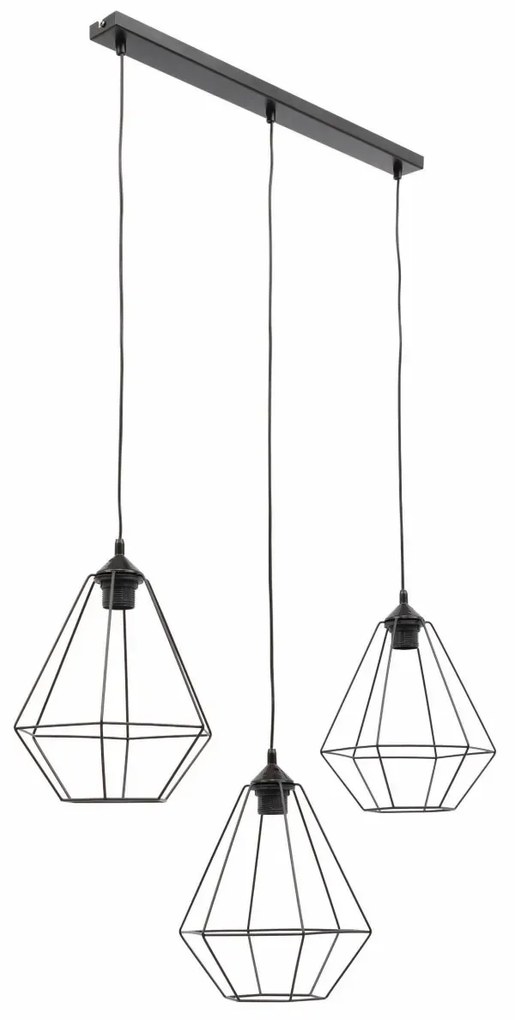 Lampa wisząca BREVITAS II czarna ELTAP