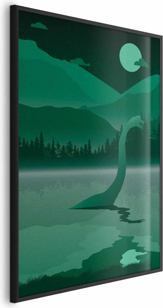 Plakat Loch Ness 60x90 cm z ramą czarną bez marginesu ARTGEIST B