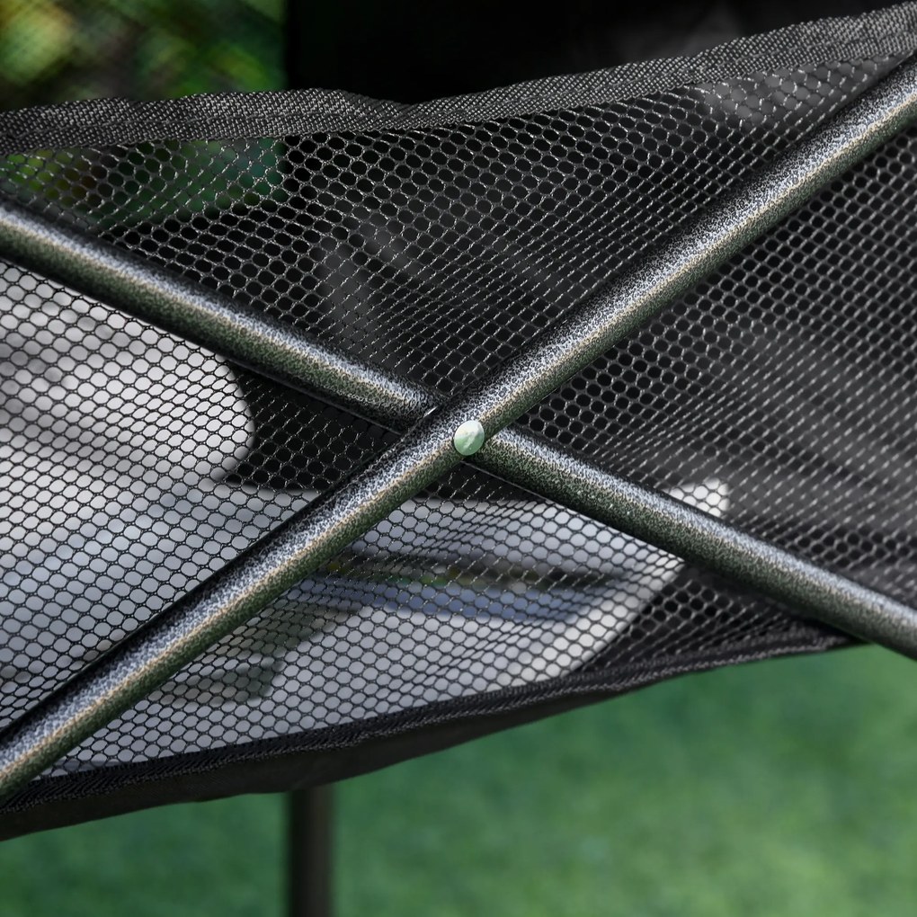 Outsunny aluminiowy składany stół kempingowy, 70 cm x 70 cm x 69 cm