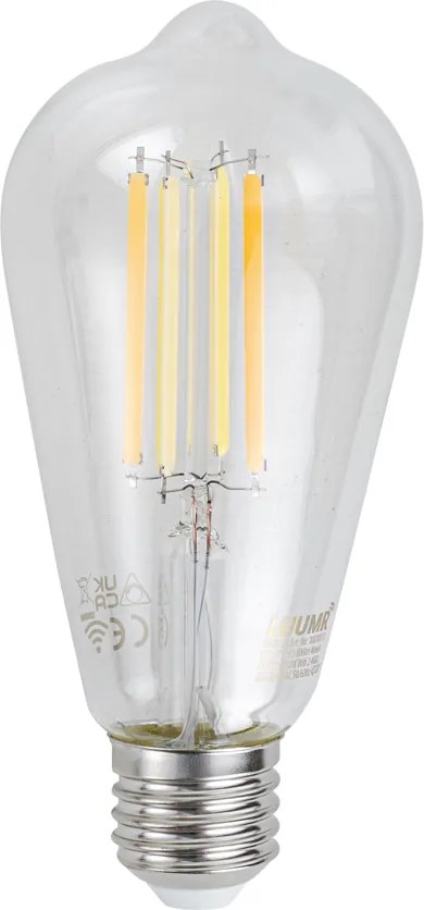 Zestaw 5 Inteligentne ściemnialne żarówki LED E27 ST64 Clear 7W 806lm 2700-6500K