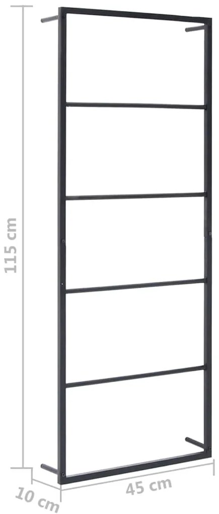 Wieszak Czarny Nowoczesny Łazienkowy Z6-P67