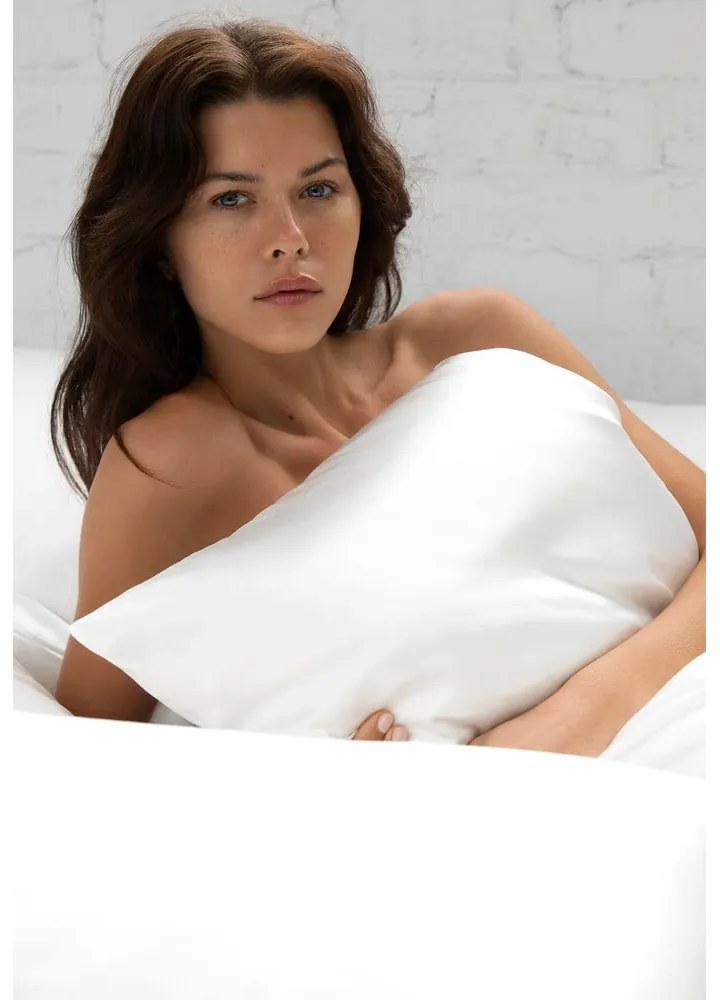 Jedwabna poszewka na poduszkę 51x76 cm White – slip