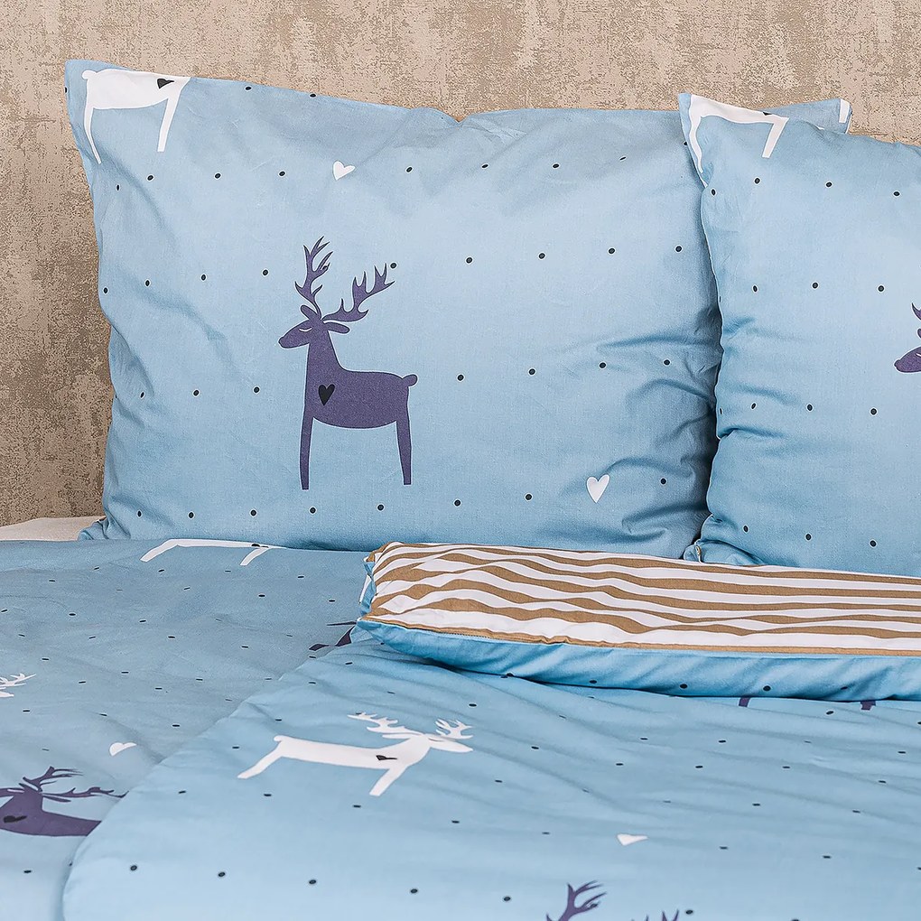 4Home Pościel bawełniana Deer love, 140 x 200 cm, 70 x 90 cm