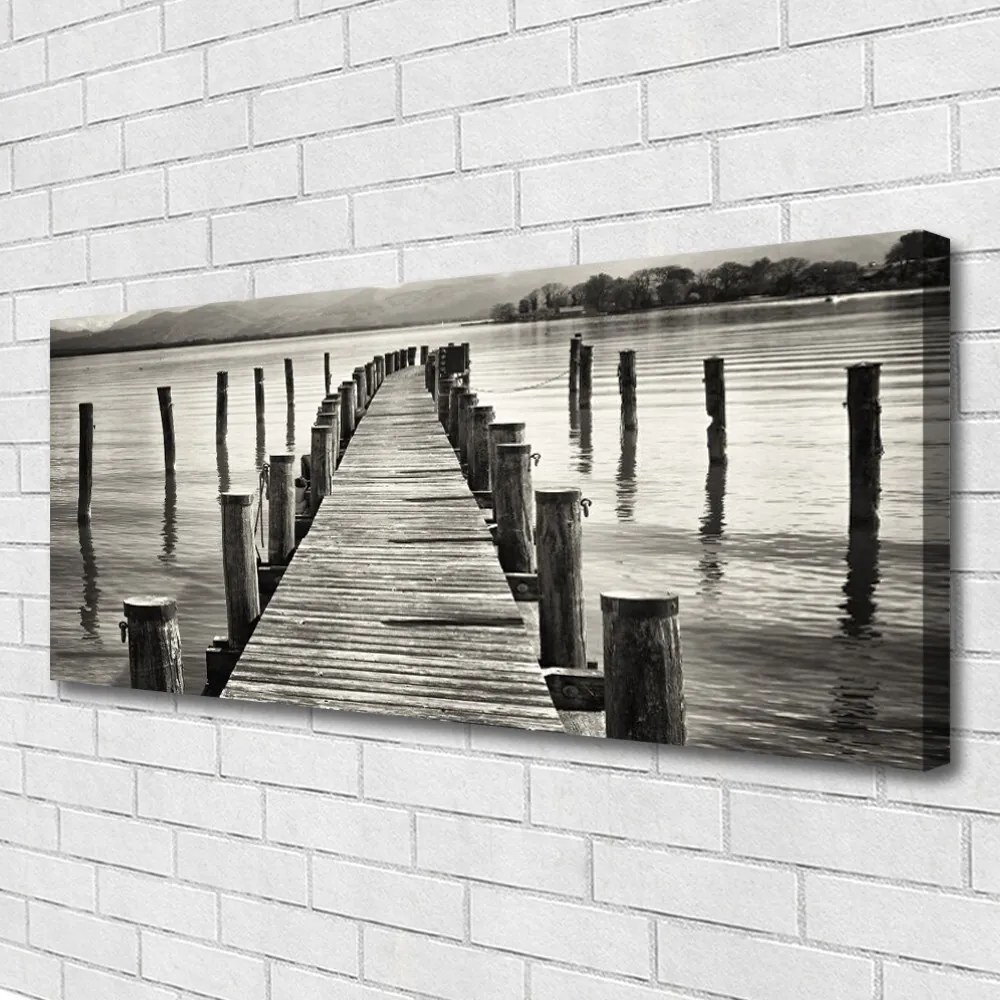 Fotoobraz na płótnie Konstrukcja Mostu nad Morzem