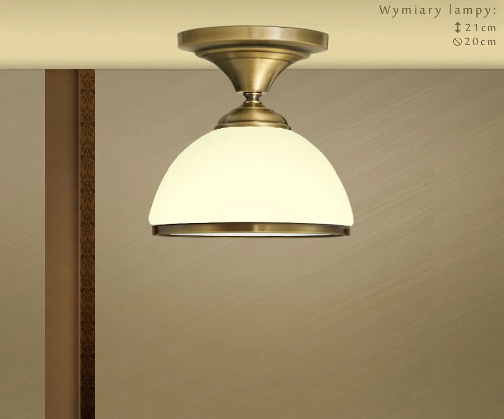 Przysufitowa złota lampa do korytarza SR-PL1GE