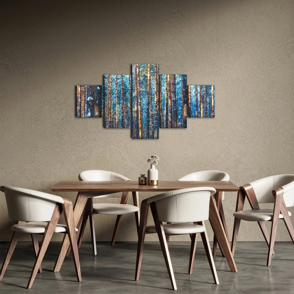 Obraz - Zimowy las (125x70 cm)