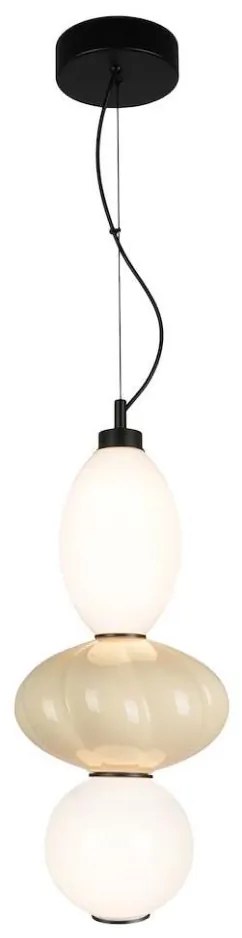 LED Żyrandol na lince ASCOLI LED/18W/230V śr. 20 cm beżowy