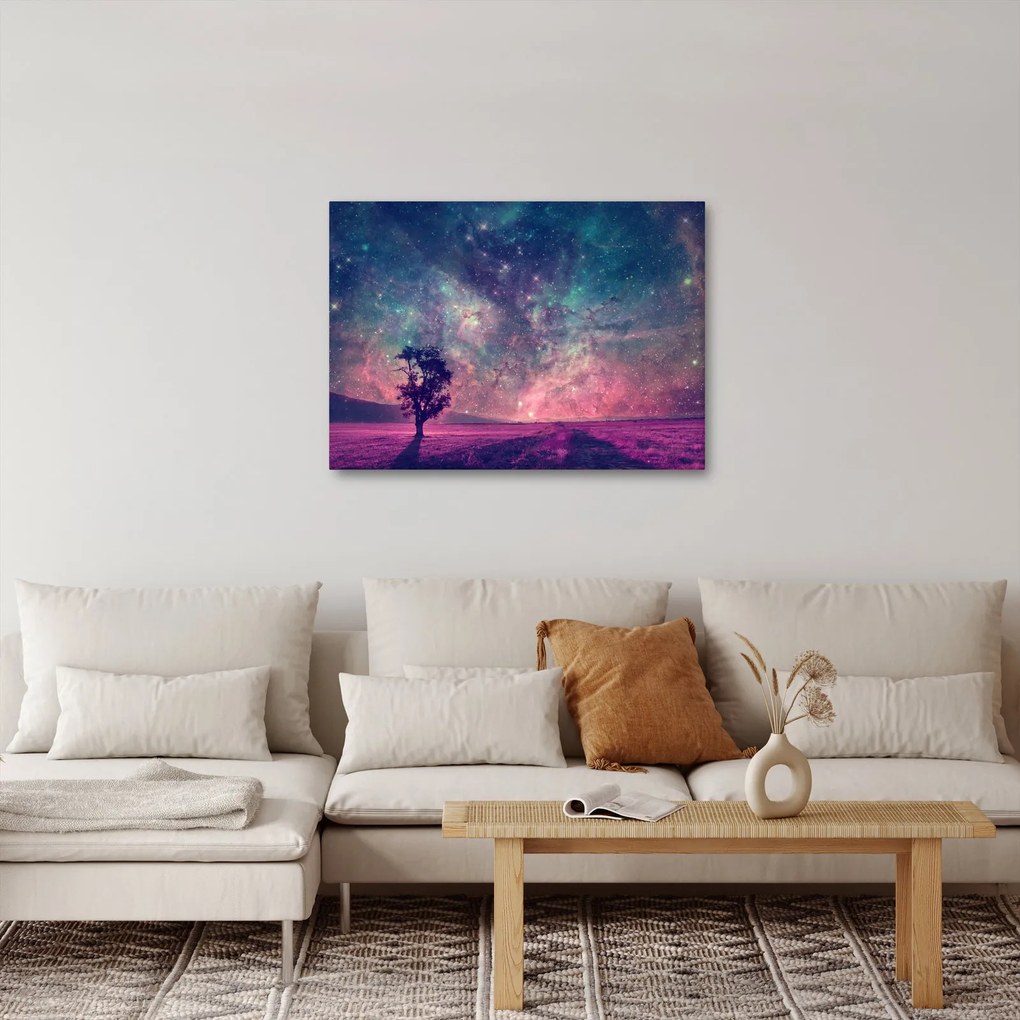 Obraz - Nieziemskie nocne niebo (70x50 cm)