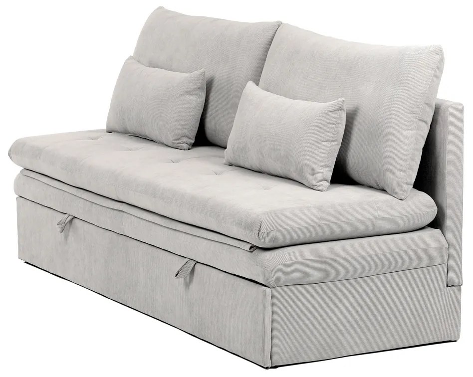 Rozkładana sofa trzyosobowa ASB-4740 BGE2,manżestrowa, beżowa