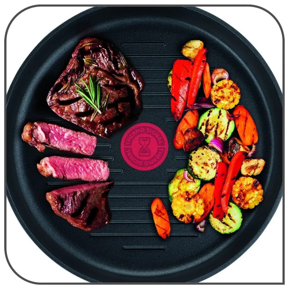 Patelnia aluminiowa z powłoką nieprzywierającą do grillowania ø 26 cm Unlimited E2294074 – Tefal