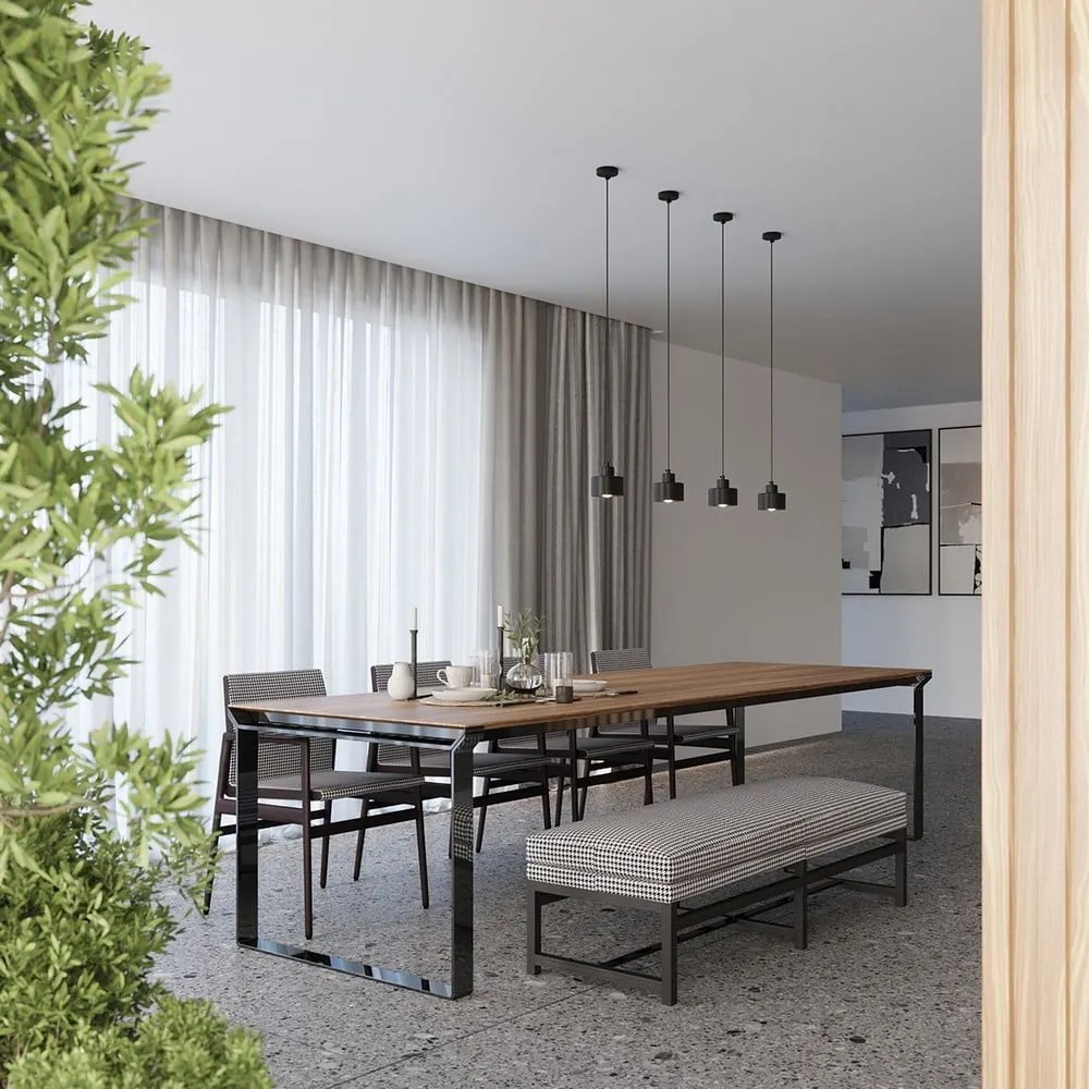 Czarna lampa wisząca ø 12 cm Alastro – Sollux