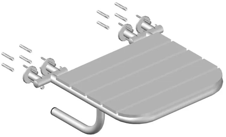 Siedzisko prysznicowe białe