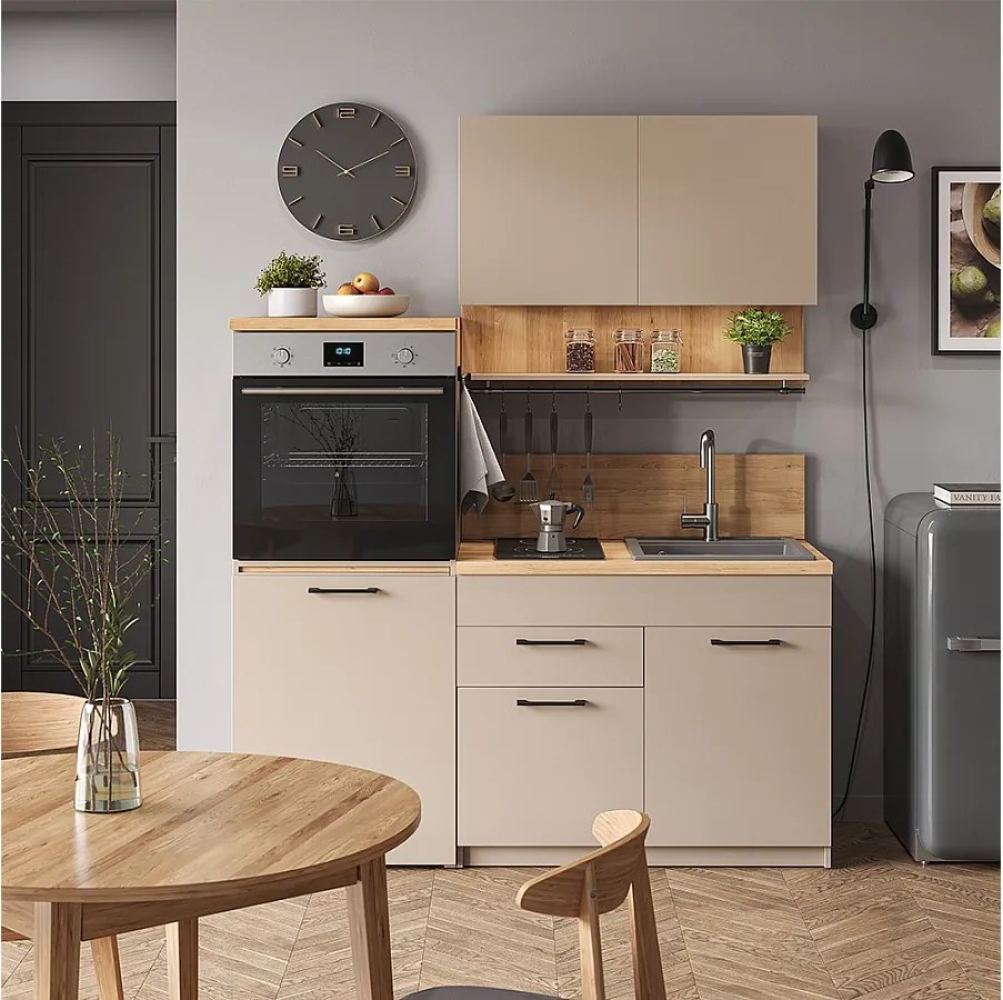 Kuchnia pojedyncza szary 160x60x81.6 egbert