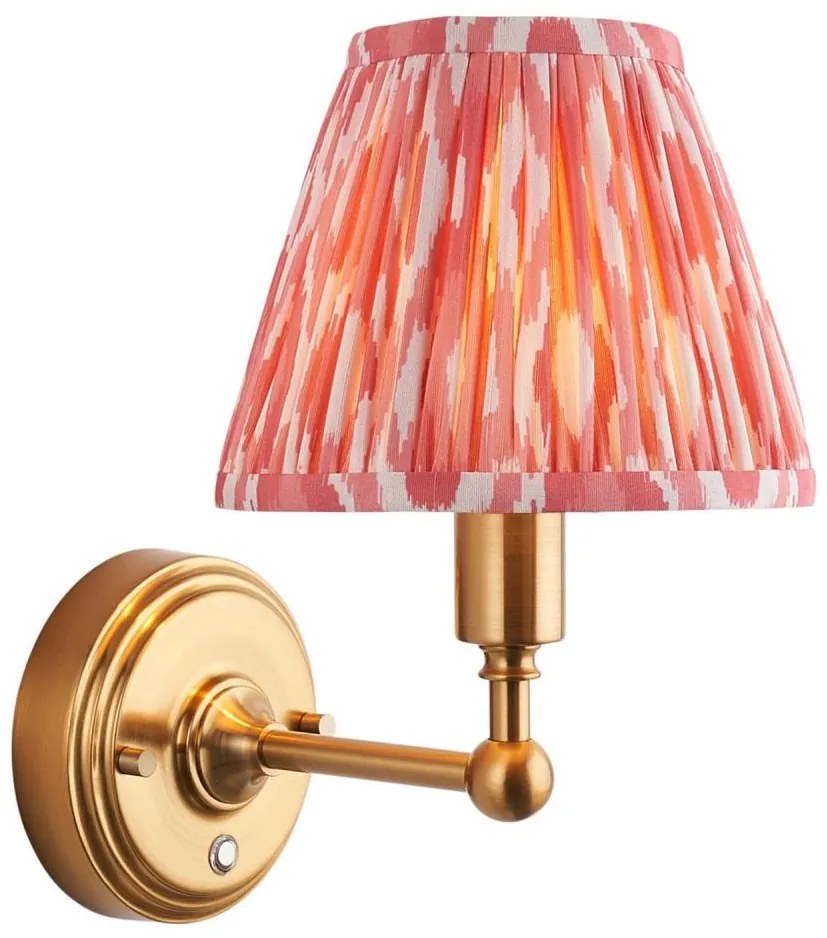 Endon 114817 - LED Ściemn. akumulatorowa naścienna lampa BURLEY LED/1,5W/5V mosiądz/różowy