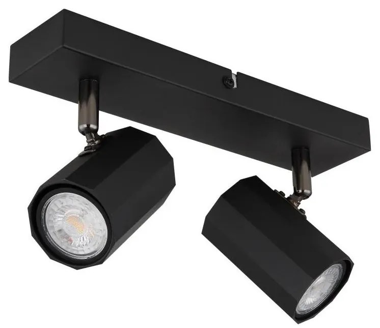 Globo 57918-2B - Oświetlenie punktowe JAMES 2xGU10/25W/230V czarny