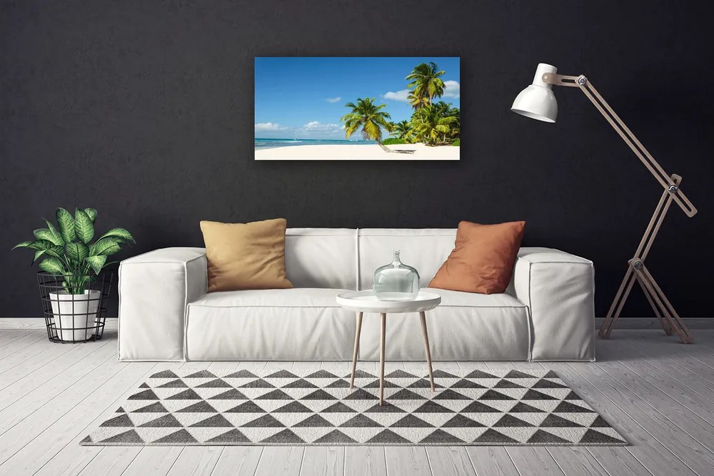 Obraz Canvas Plaża Palma Morze Krajobraz