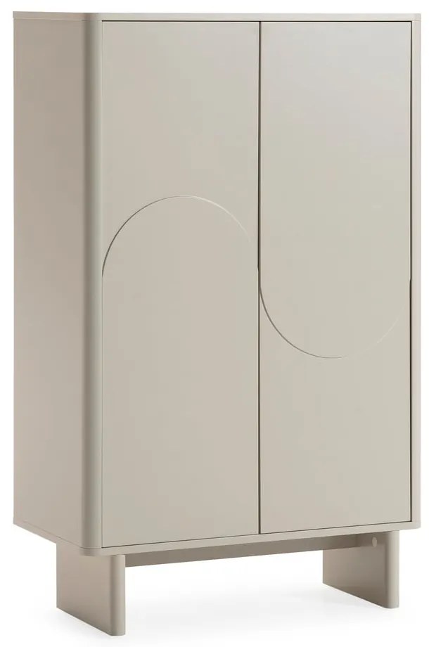 Kremowa szafka 80x130x40 cm Solei – MOME