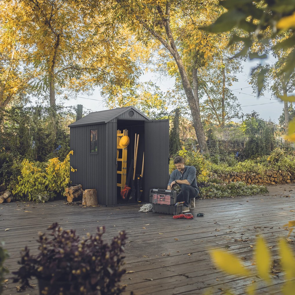 Domek narzędziowy Darwin 4 x 6 szary KETER