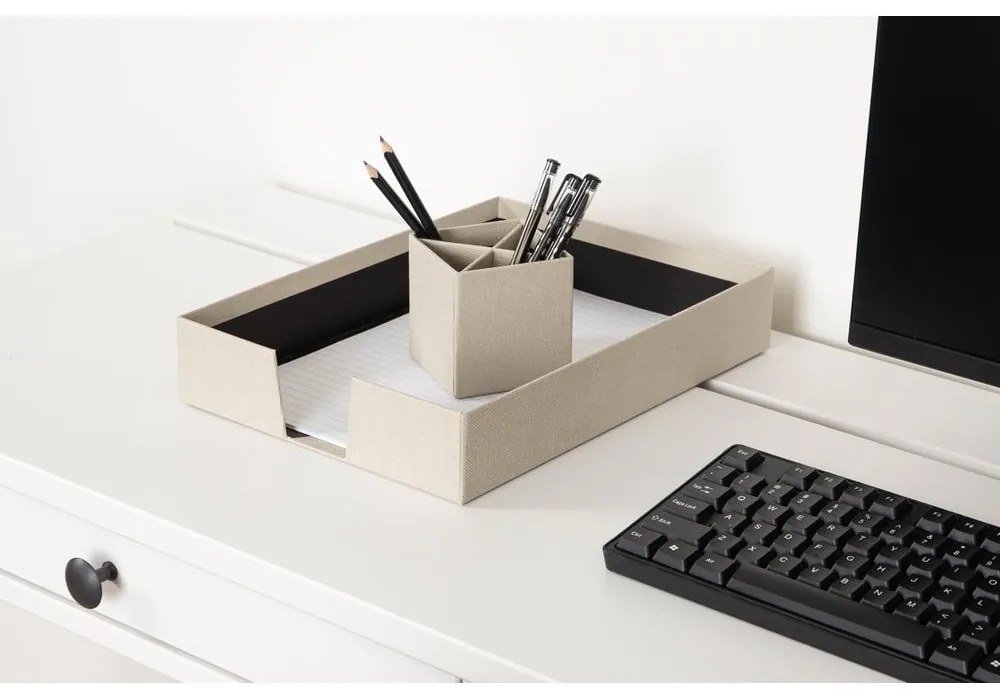 Kartonowe organizery zestaw 4 szt. Hugo Canvas Paper Laminate – Bigso