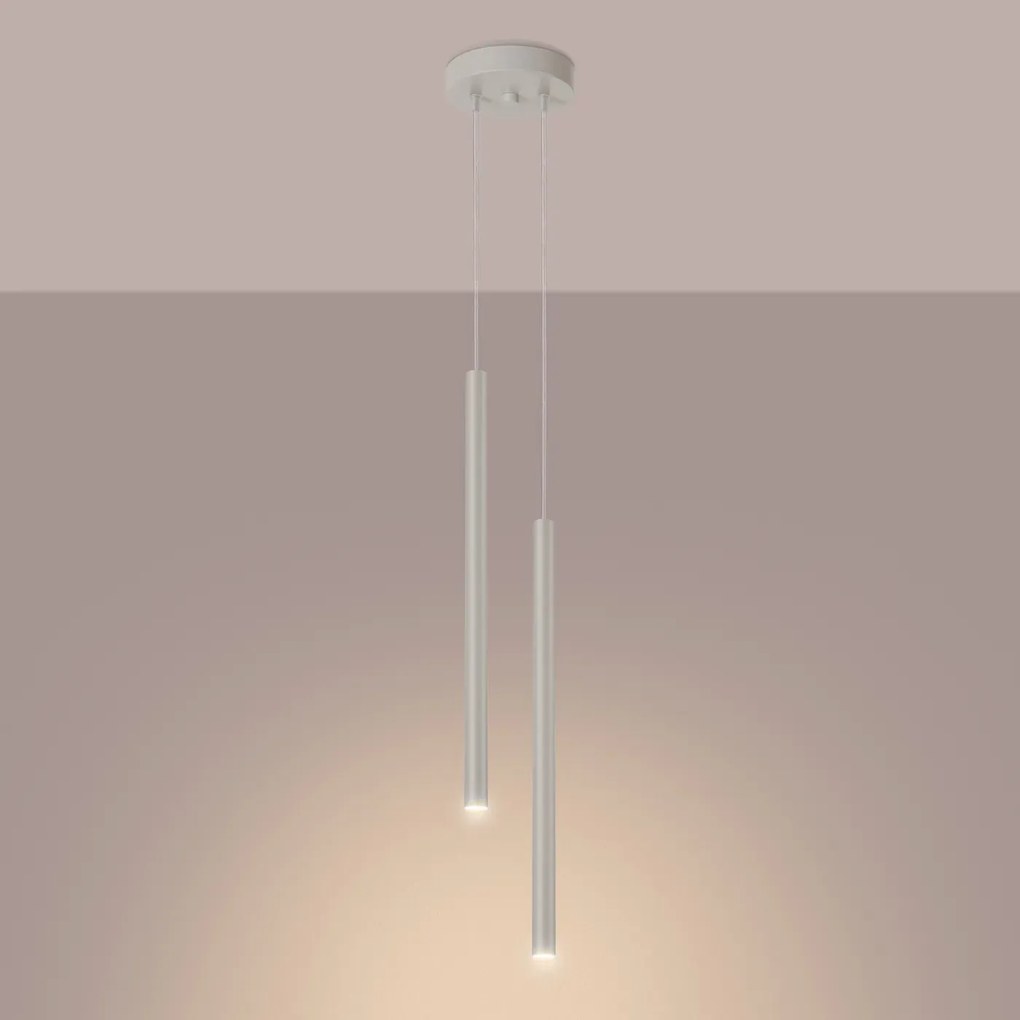 Lampa wisząca PASTELO 2 beżowa SOLLUX LIGHTING