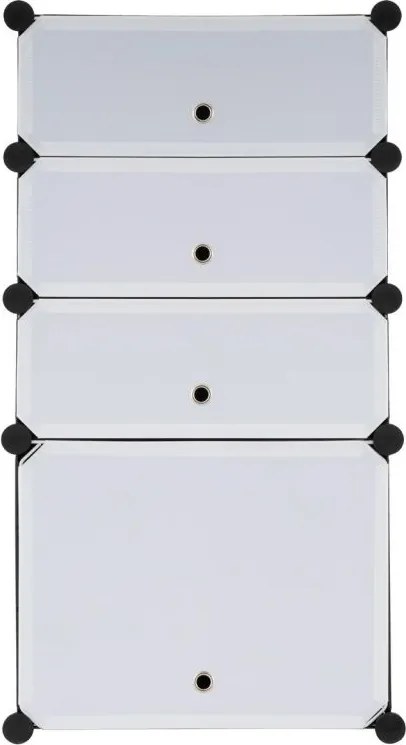 Szafka na buty - kolor czarno-biały