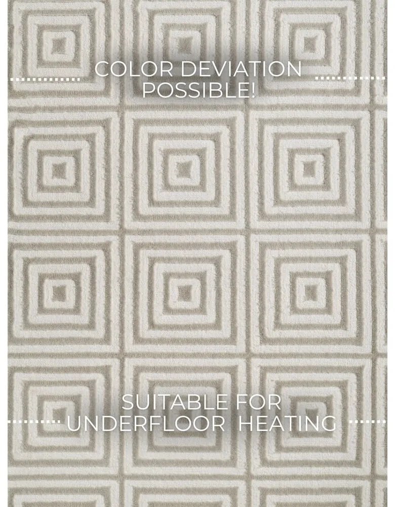 Beżowo-kremowy chodnik 80x240 cm Perles Tourmaline – Elle Decoration