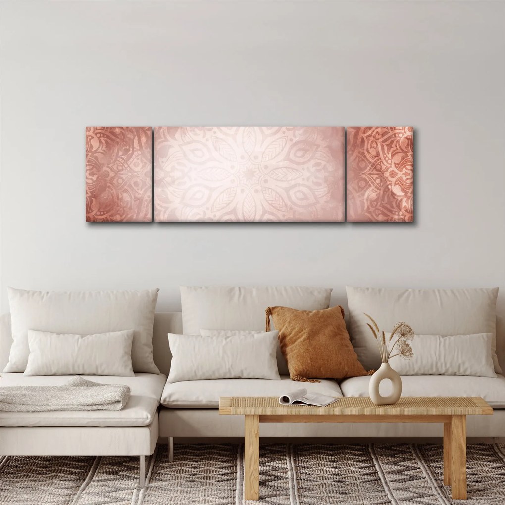 Obraz - Różowa mandala (170x50 cm)