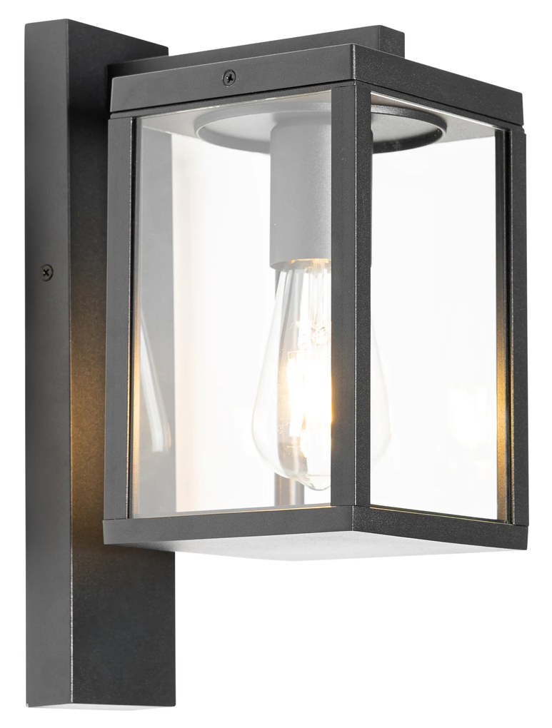 Zewnetrzna Inteligentna lampa ścienna zewnętrzna czarna IP44 z Wi-Fi ST64 - CharloisPrzemysłowy Oswietlenie zewnetrzne