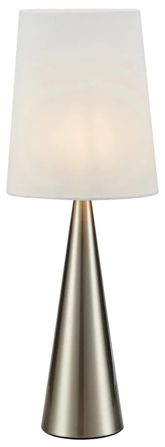 Lampa stołowa w kolorze srebra i bieli (wysokość 64 cm) Conus – Markslöjd