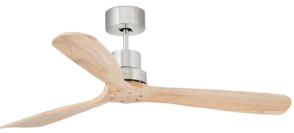 FARO 33373DC - Wentylator sufitowy LANTAU drewno/matowy chrom pr. 132 cm + DO