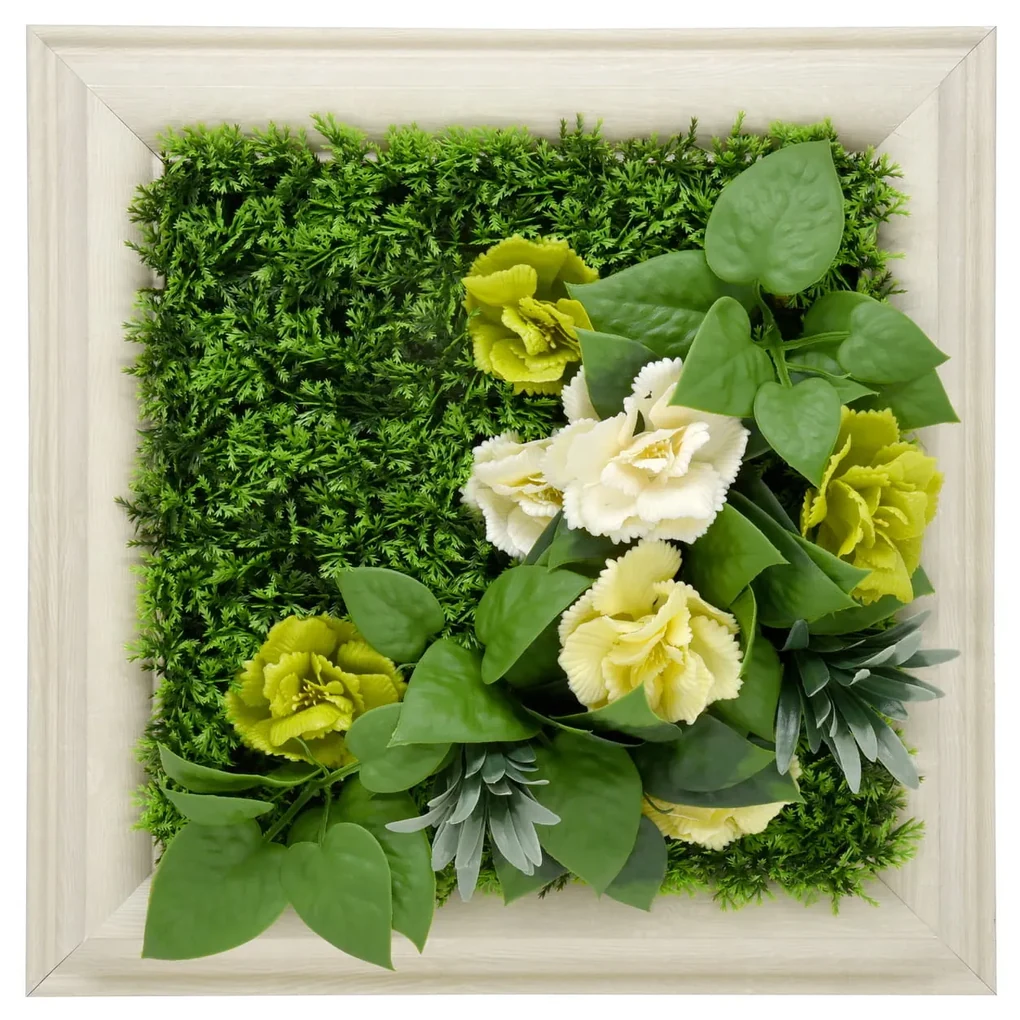 PANEL KOLOROWYCH ROŚLIN EUSTOMA 33X33 CM