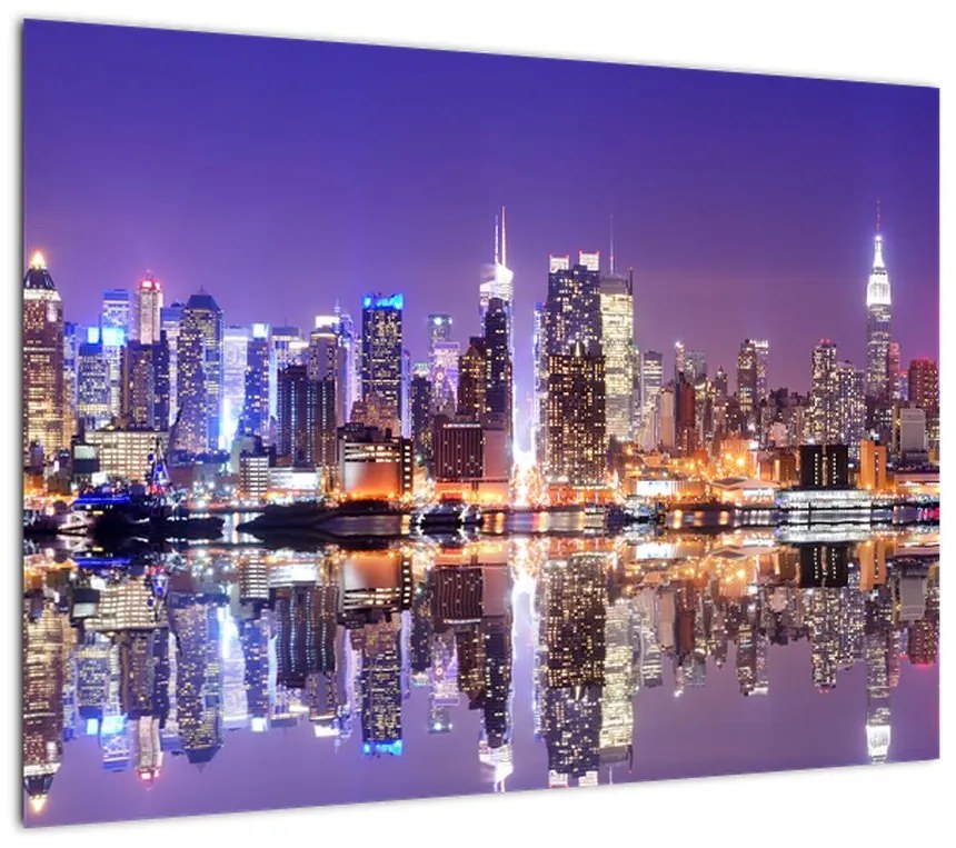 Obraz na szkle Manhattanu (70x50 cm)