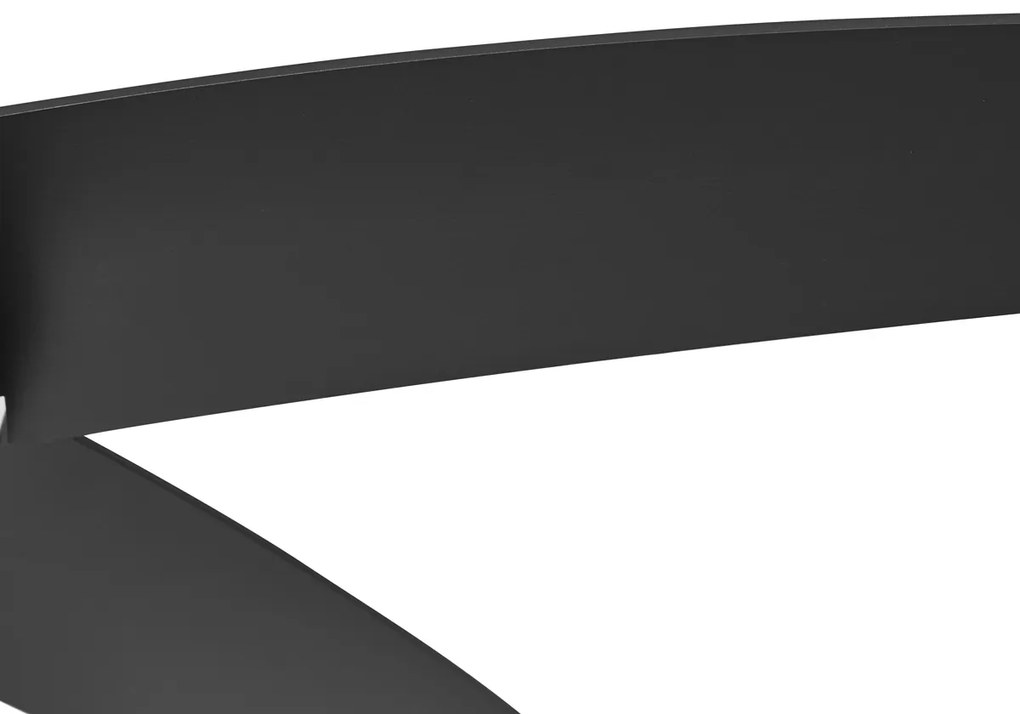 Czarny wentylator sufitowy 132 cm z LED i pilotem - Cool Anello