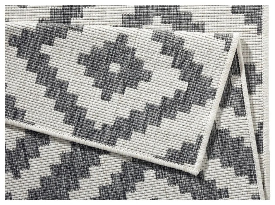 Szary dywan dwustronny NORTHRUGS Malta, 200x290 cm