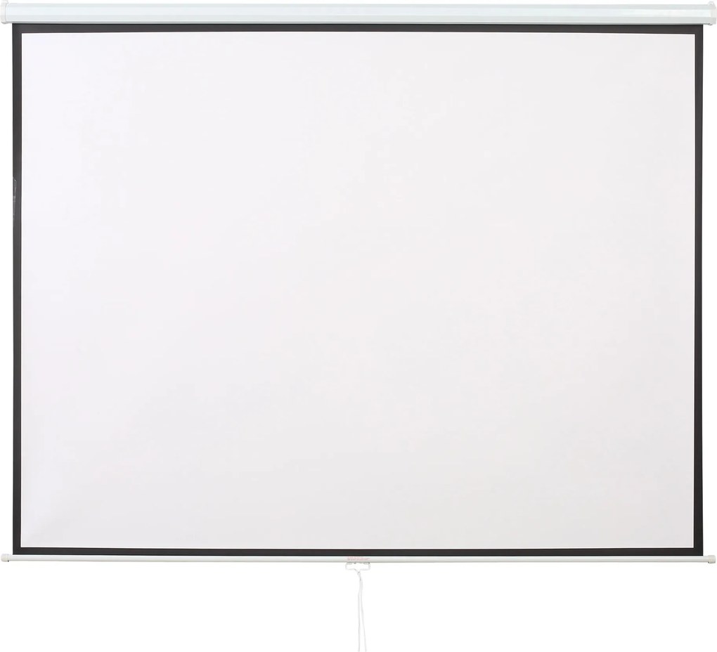 HOMCOM Ekran projekcyjny 203 x 152 cm 254 cm 4:3/ 16:9 Ręczny do kina domowego