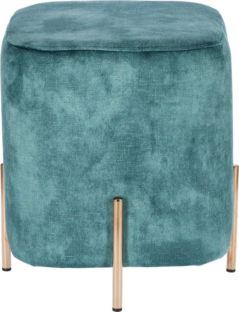 Aksamitna pufa w stylu glamour Izbit Velvet