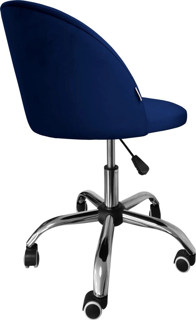 Fotel obrotowy COLIN krzesło biurowe fotel ergonomiczny do biurka : Kolor Stelaża - Chrom, Kolor tkaniny - VELVET - MG16, Typ siedziska - Siedzisko obrotowe 360°, Typ tkaniny - Velvet