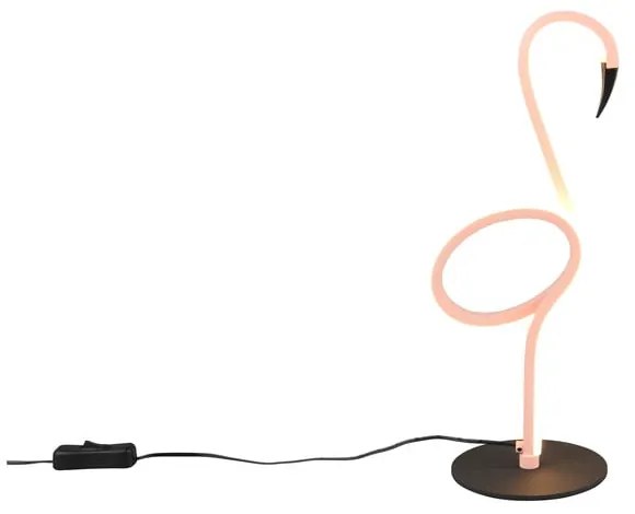 Różowa lampa stołowa LED (wysokość 35 cm) Ingo – Trio