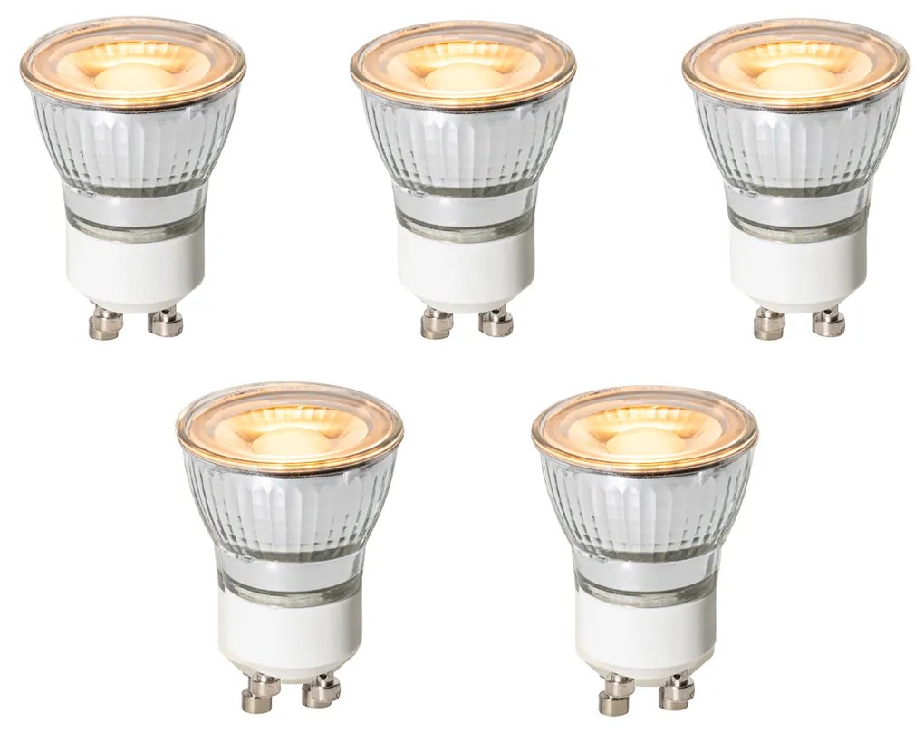 Zestaw 5 żarówek LED GU10 3-stopniowe ściemnialne 35mm 4W 200 lm 2200K