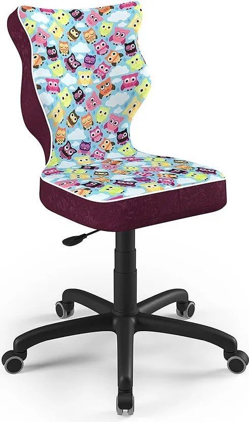 Obrotowe krzesło do biurka Petit Black rozmiar 6 (159-188 cm) wzory