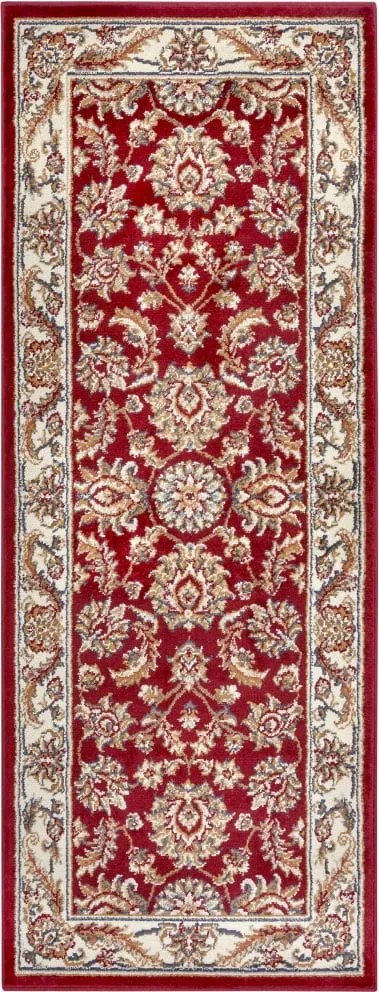 Dywan Luxor Perski Florystyczny czerwono - kremowy 80 cm x 240 cm