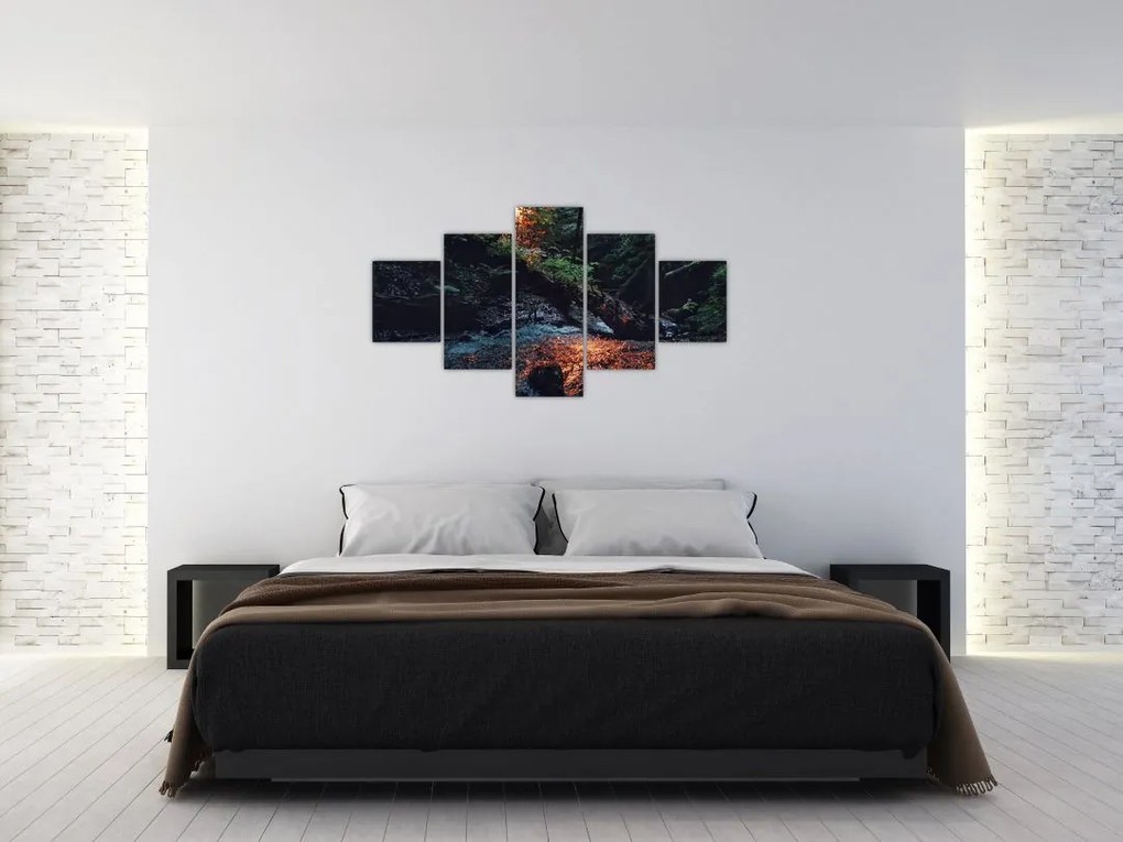 Obraz górskiej rzeki (125x70 cm)