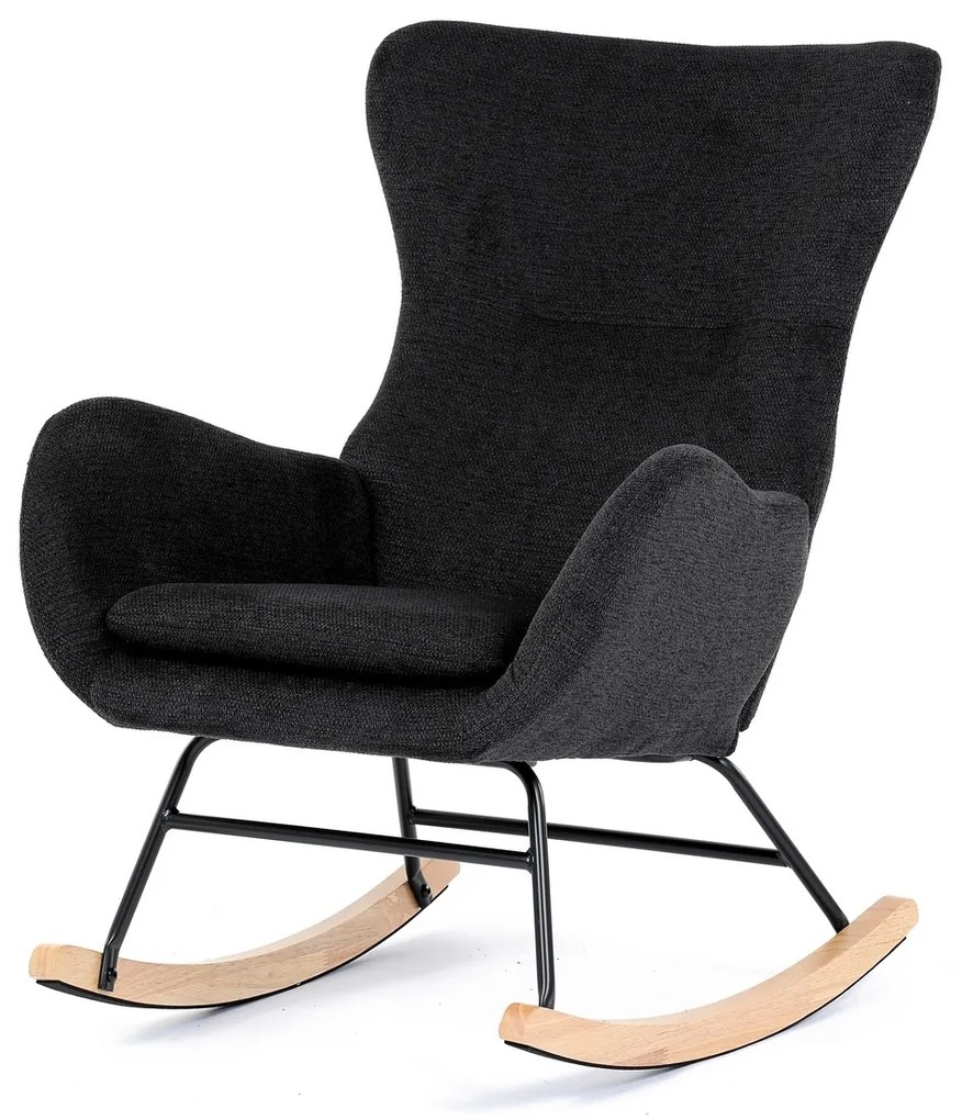 Fotel bujany BK2, czarny