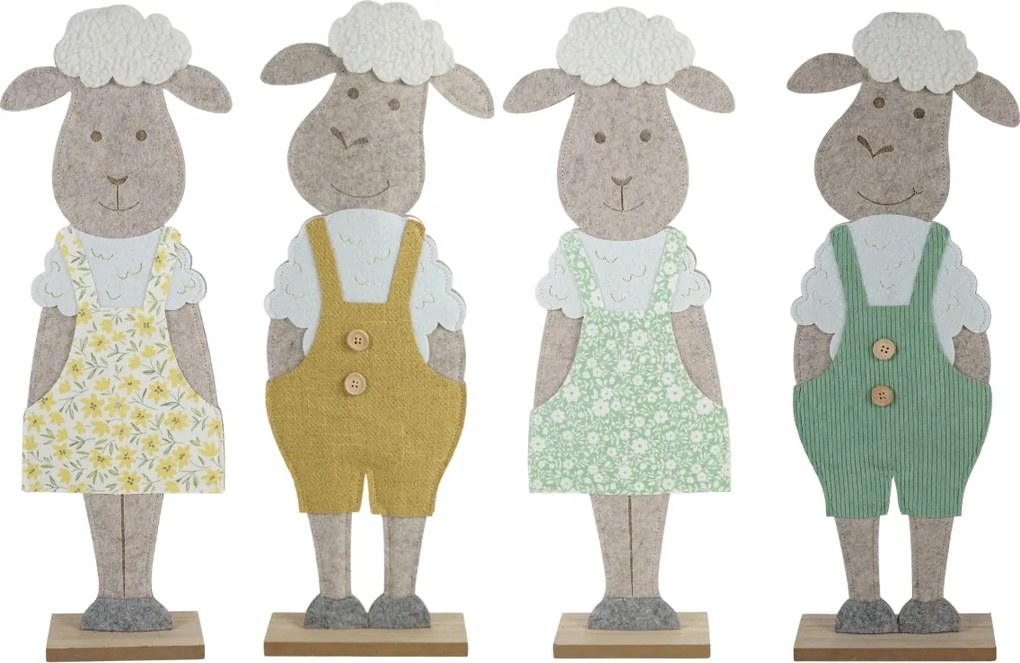 Wielkanocna dekoracja FELT LAMB 50 cm - różne kolory Kolor: Zielony