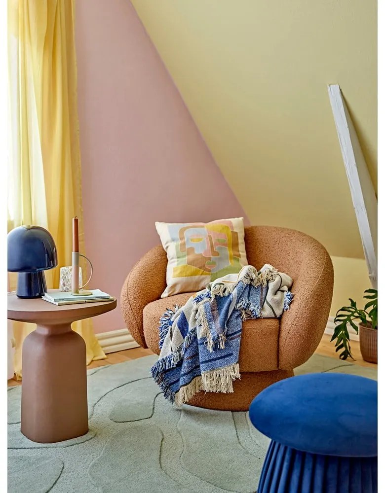 Koc z bawełny z recyklingu 130x160 cm Toscana – Bloomingville