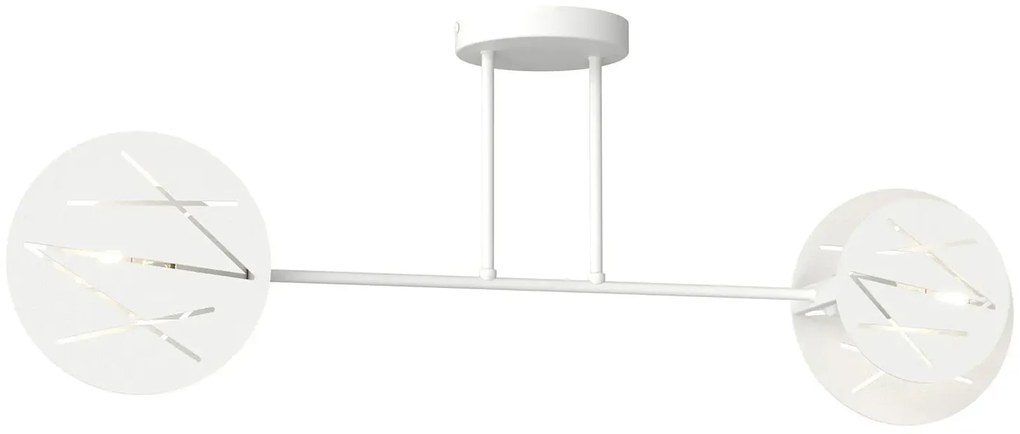 Biała nowoczesna lampa sufitowa - D153 G9-G11