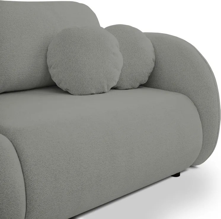 Sofa LOOP z funkcja spania i pojemnikiem CIEMNY SZARY RAVEN 07