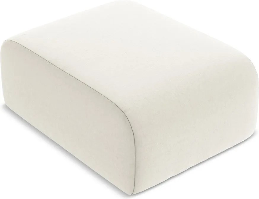 Beżowy aksamitny podnóżek Lani – Makamii