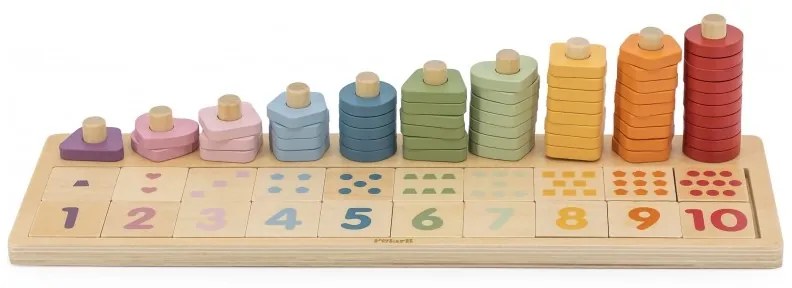 Viga polarb drewniane liczydło sorter nauka liczb montessori
