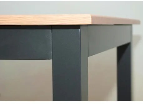 EXPERT WOOD antracyt - stół ogrodowy gastronomiczny aluminiowy 90 x 90 x 75cm